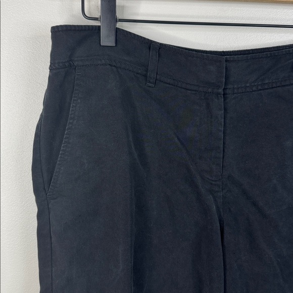 Eileen Fisher 100% Tencel Women's Small Button Front Black Walking Shorts - Picture 2 of 6